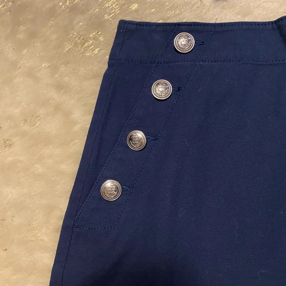 NWT 🏷️ LOFT Navy Nautical Inspired Skirt Size 6 - Picture 2 of 6
